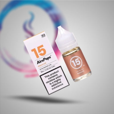 Peach Ice - 40mg - AirsPops Airscream - Nic Salts 30ml - Fogging Amazing